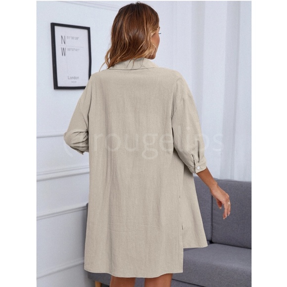 2pc set collared shirt & shorts - Picture 3 of 9